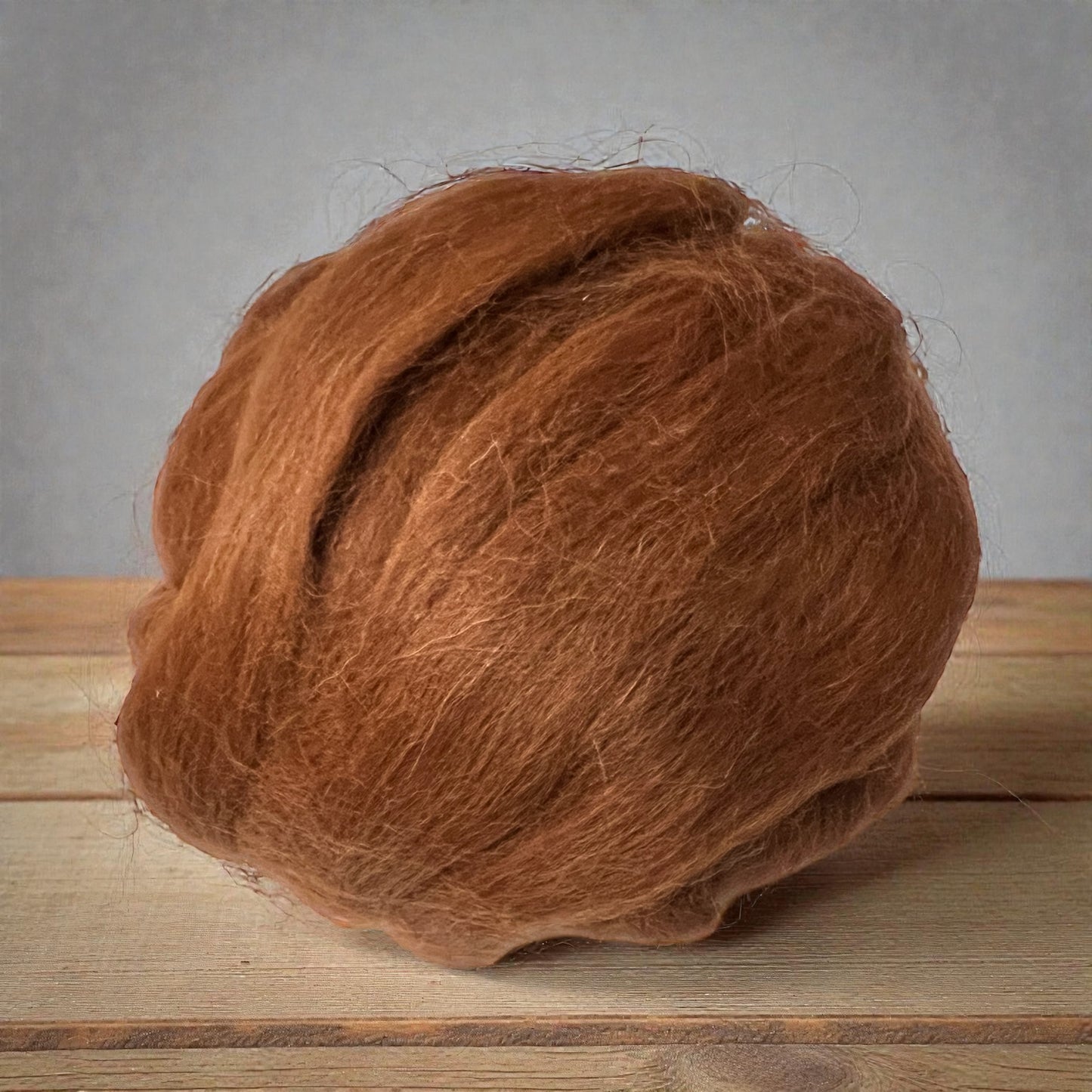 Limited Release – Baby Alpaca Roving | SOLID BROWN |
