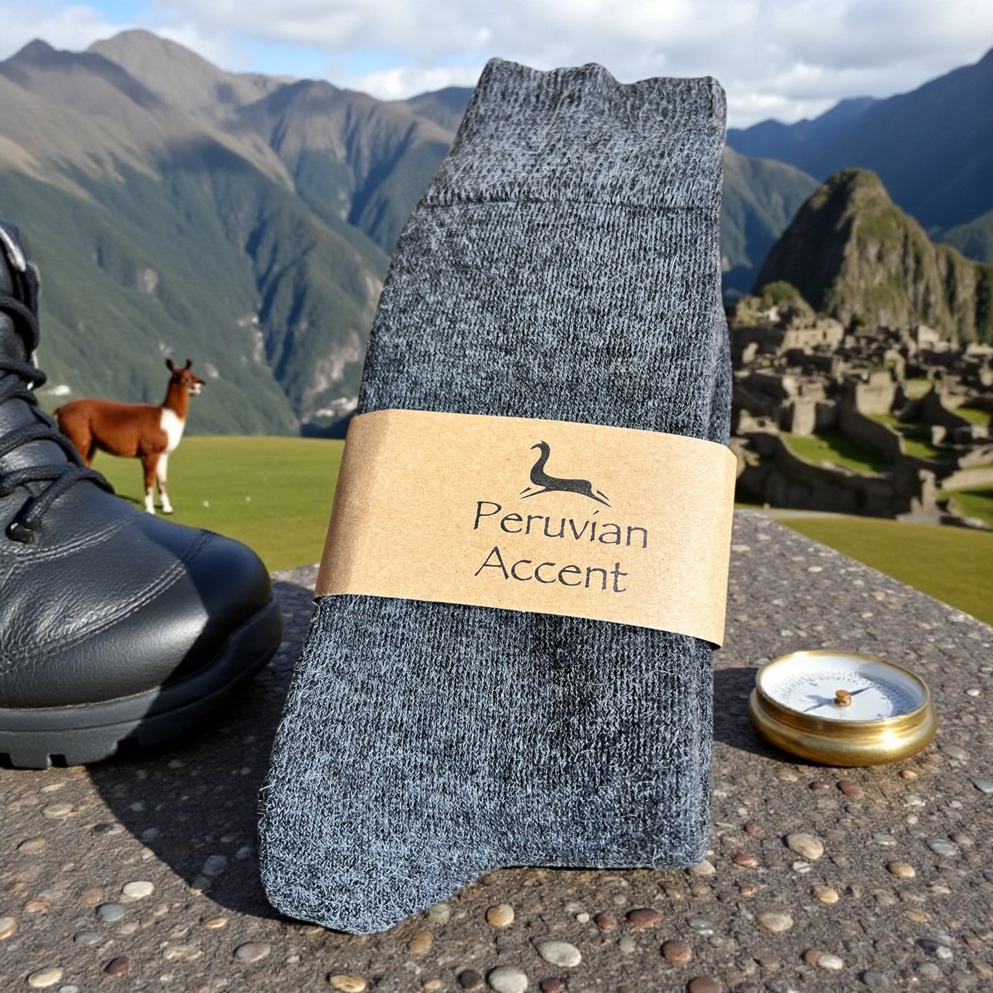 Premium Baby Alpaca Hiking Socks – 60% Baby Alpaca Thermal Outdoor Socks for Hiking, Hunting & Cold Feet