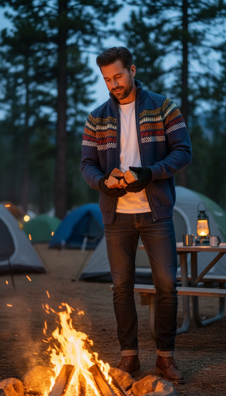 CUSCO ZIP UP STYLE ALPACA SWEATER (UNISEX)