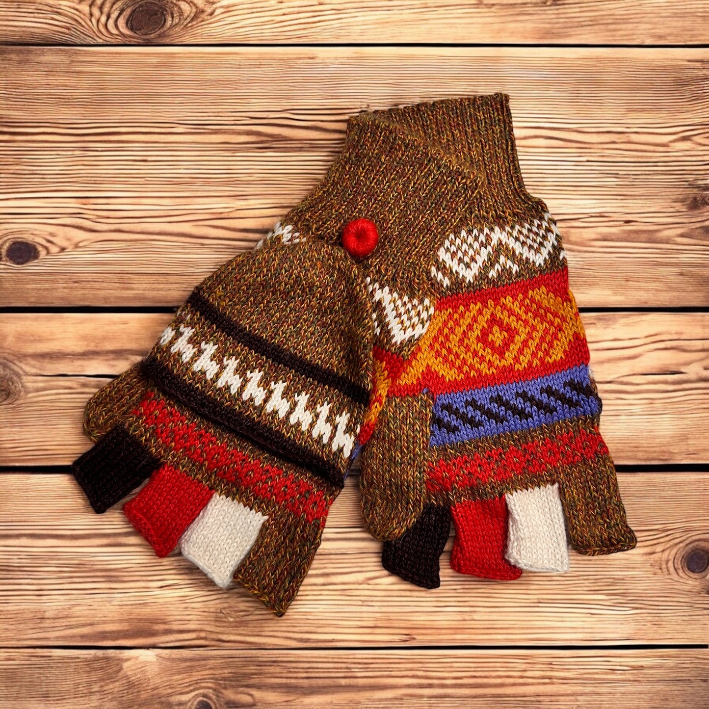 Alpaca mitten gloves. Unisex. (multiple colors)