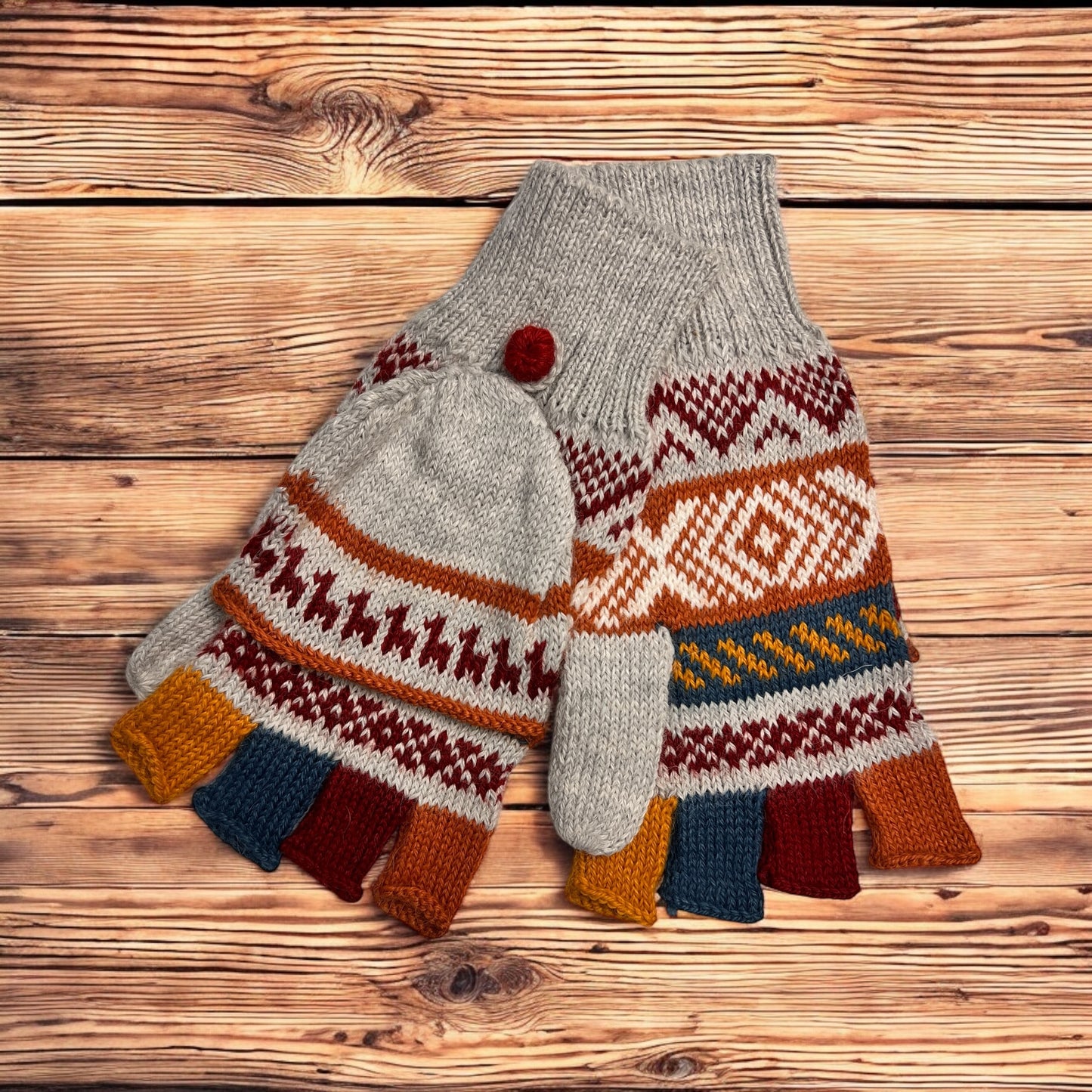Alpaca mitten gloves. Unisex. (multiple colors)