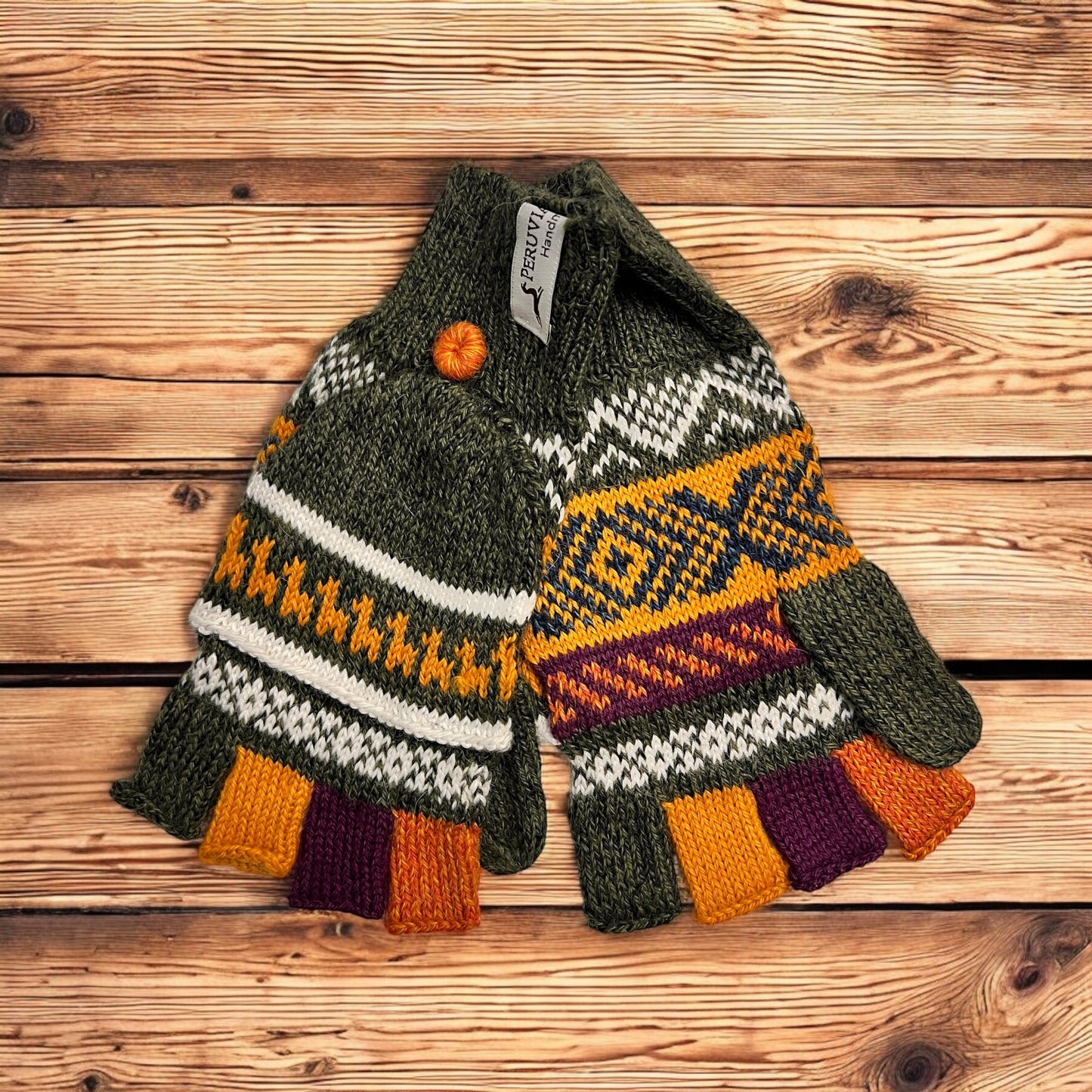 Alpaca mitten gloves. Unisex. (multiple colors)