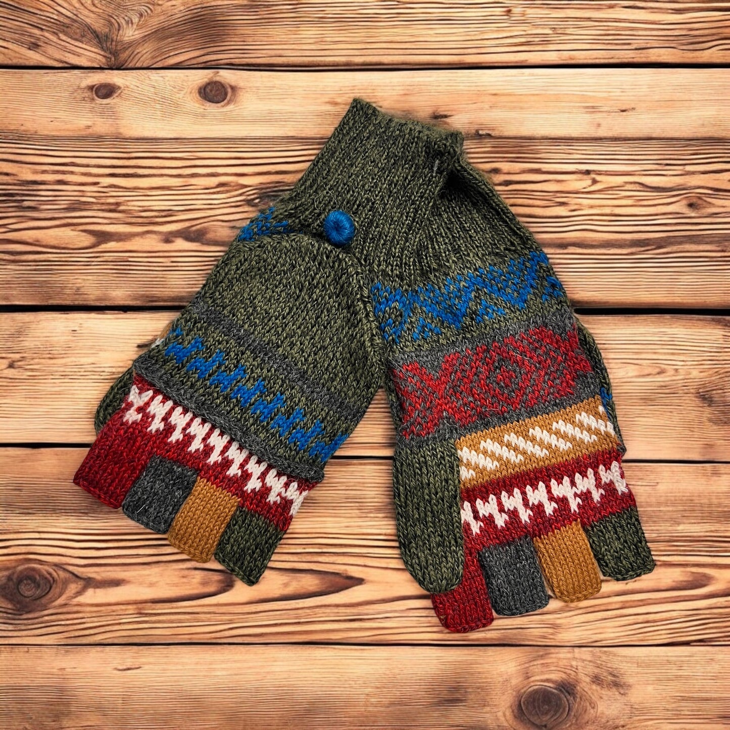 Alpaca mitten gloves. Unisex. (multiple colors)