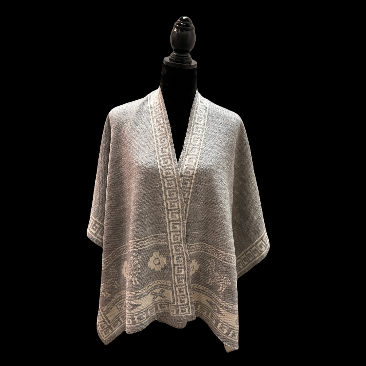 Alpaca Reversible CHACANA Shawl.