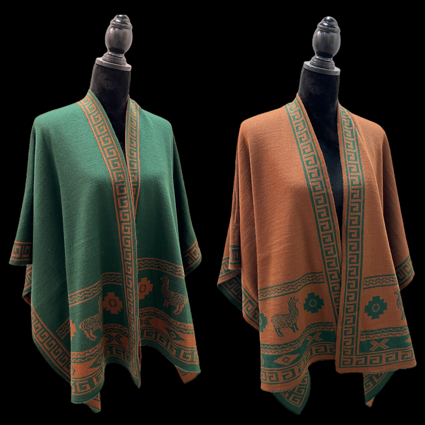 Alpaca Reversible CHACANA Shawl.