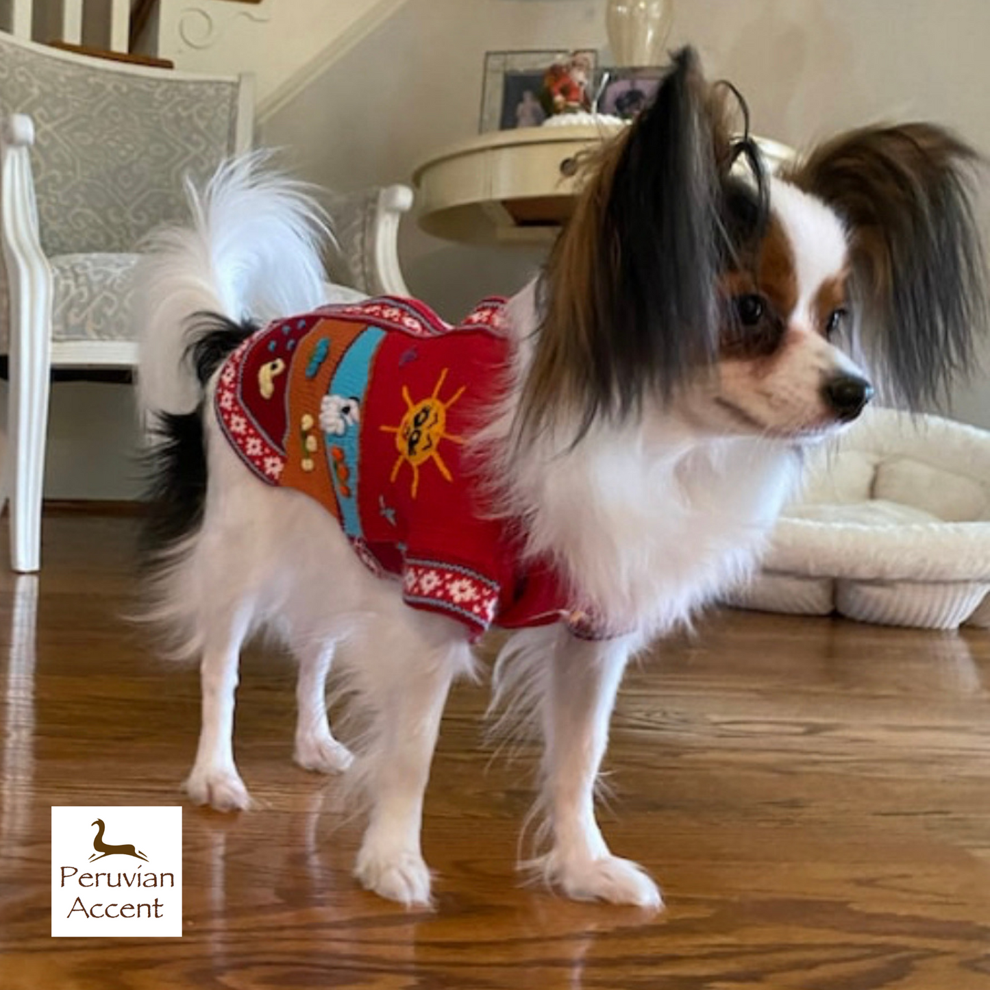 Inca Red size X0 handmade sweater for teacups or puppies.