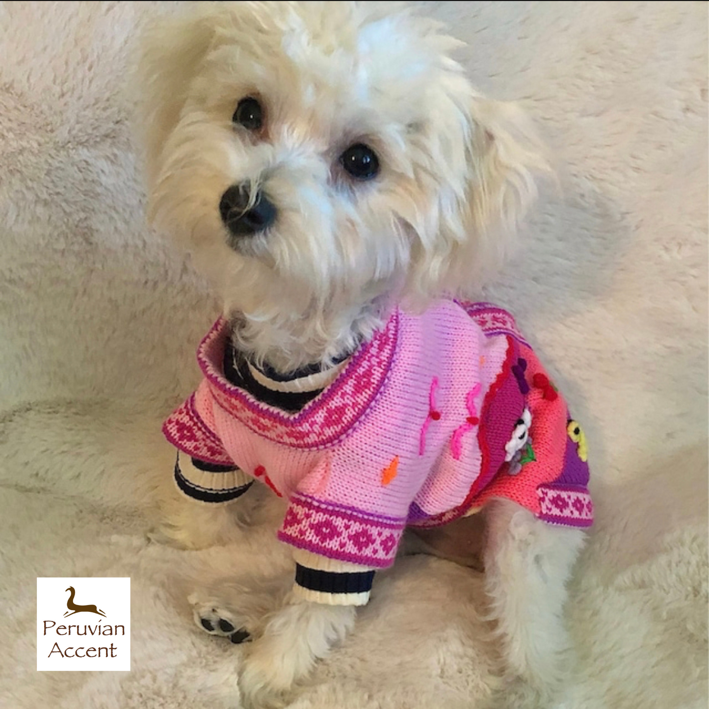 Baby Pink size X0 handmade sweater for teacups or puppies.