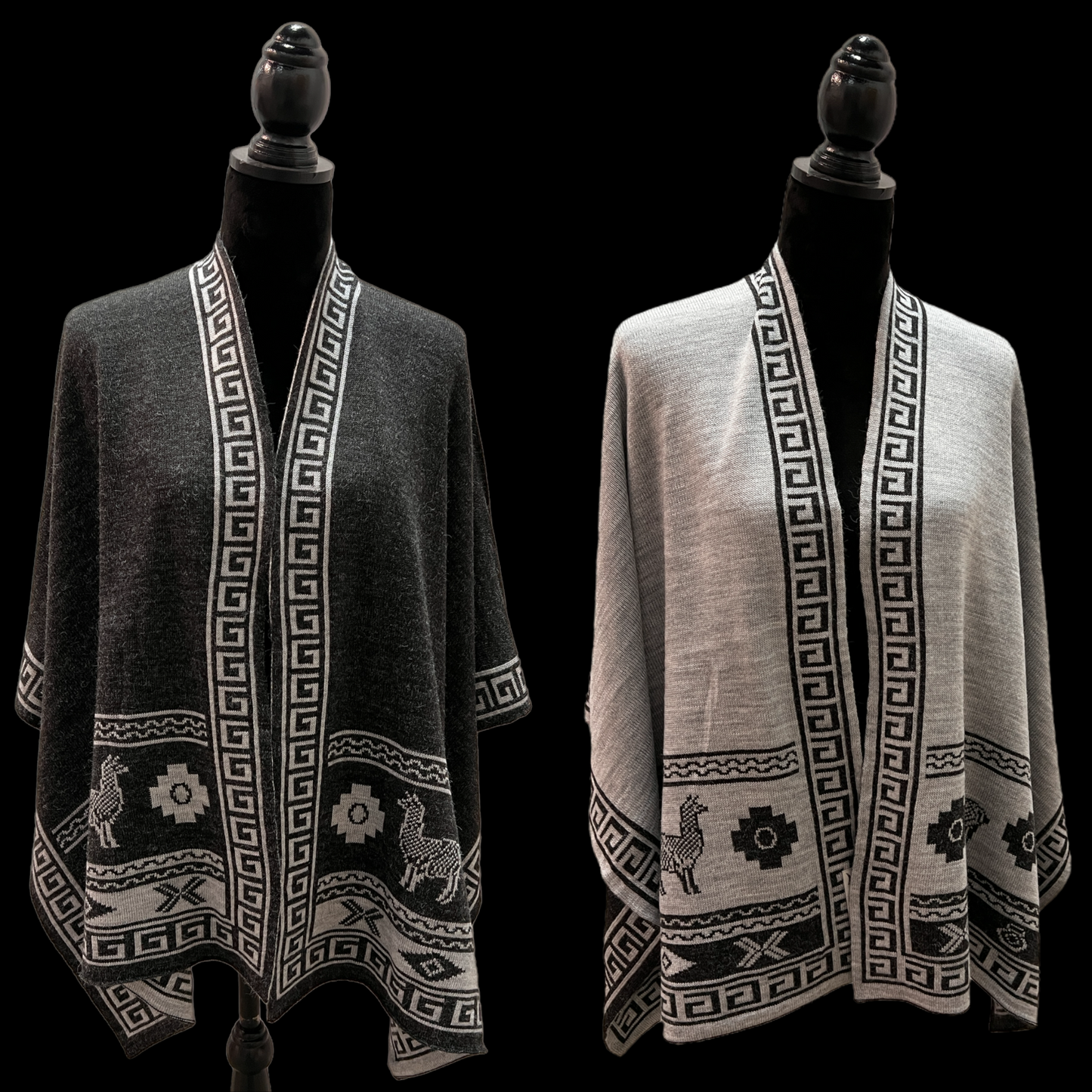 Alpaca Reversible CHACANA Shawl.