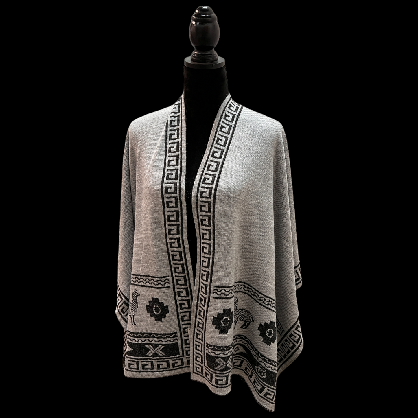 Alpaca Reversible CHACANA Shawl.