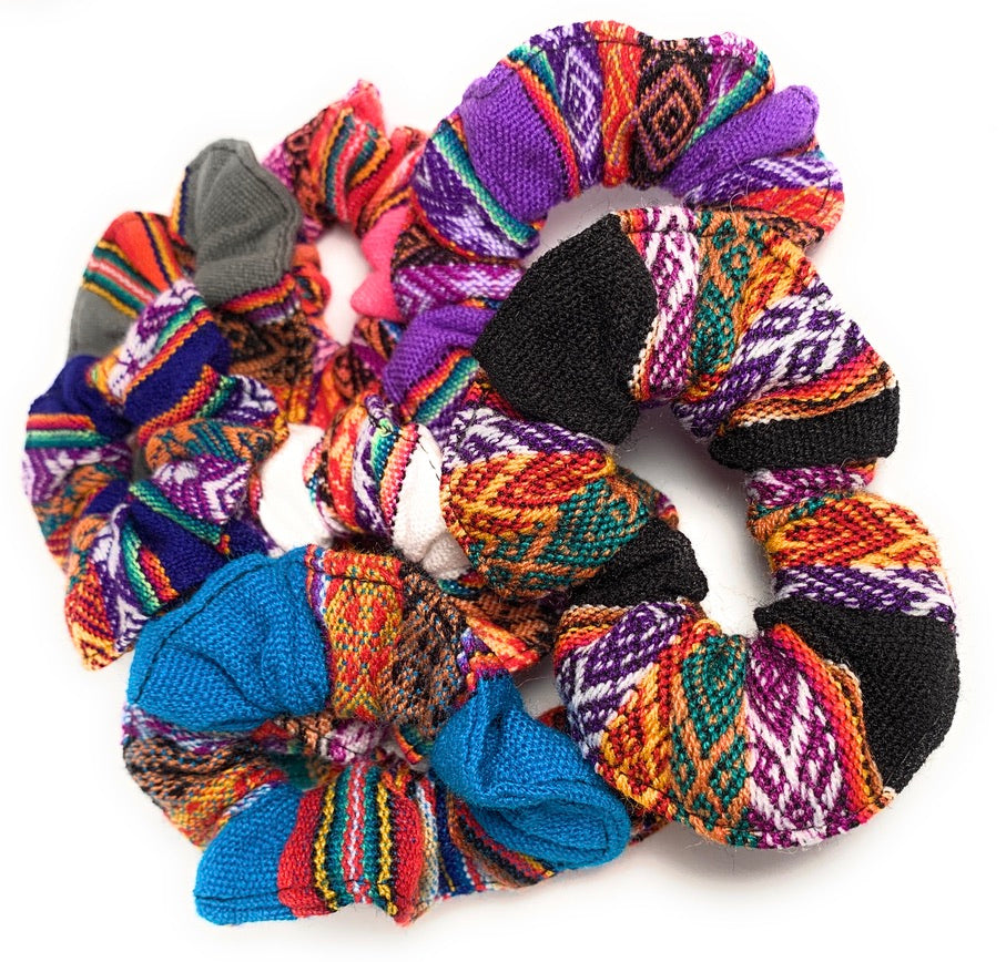 Handmade Cholita Scrunchies - Peruvian Accent
