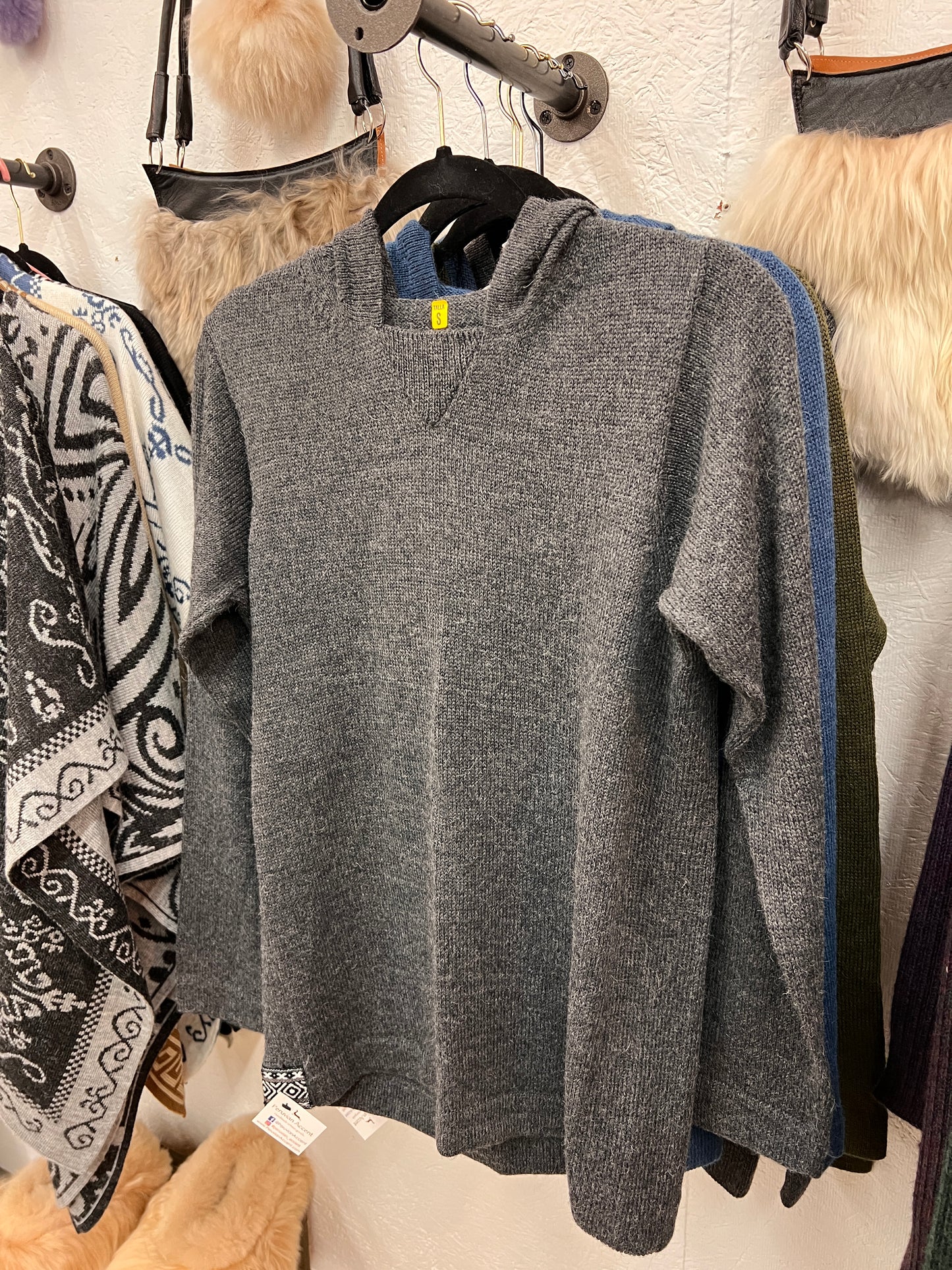 Hypoallergenic Luxury ADVENTURER Alpaca Hoodie, unisex.