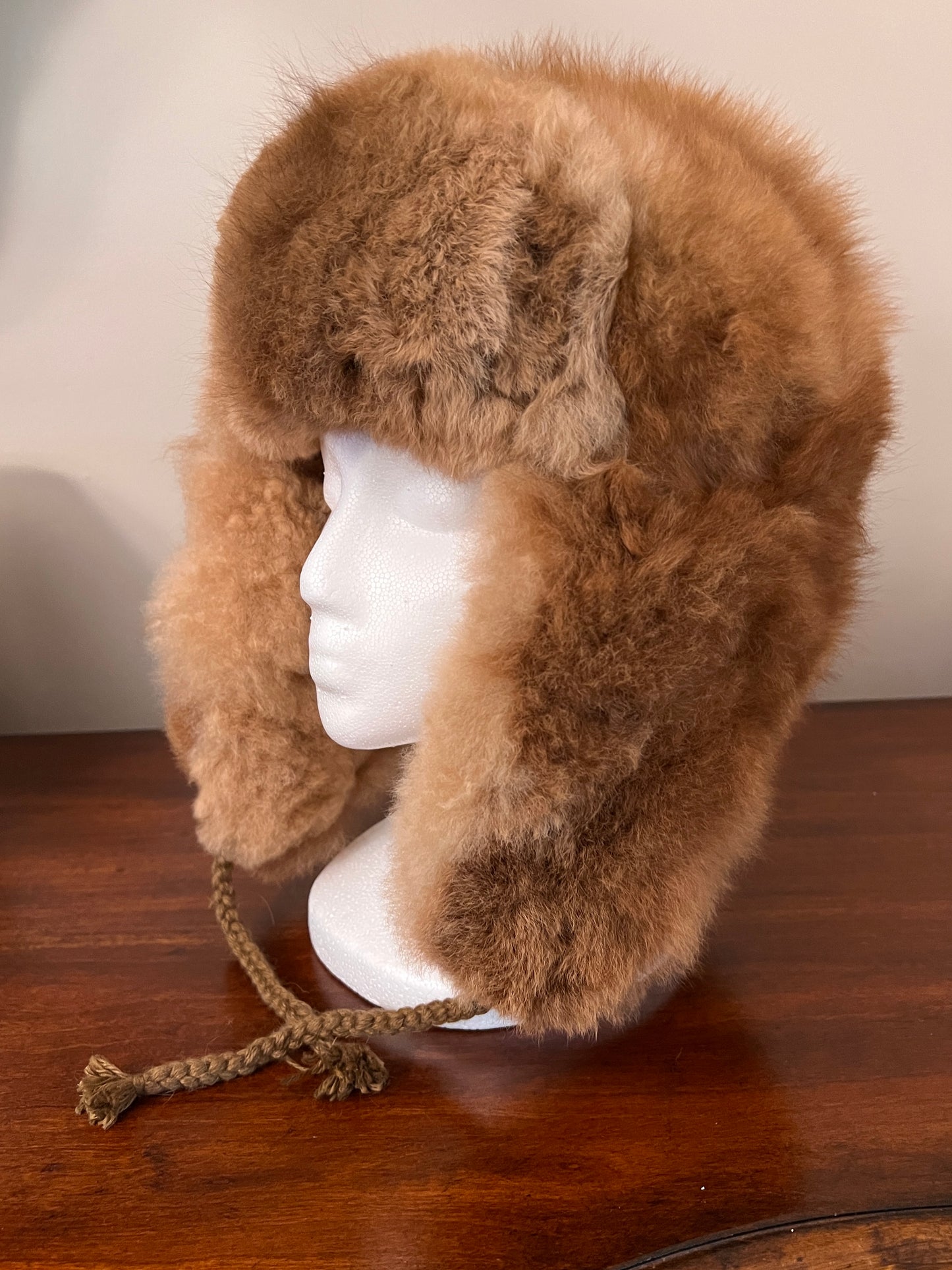 Luxury Peruvian Alpaca Fur Trapper Hat.