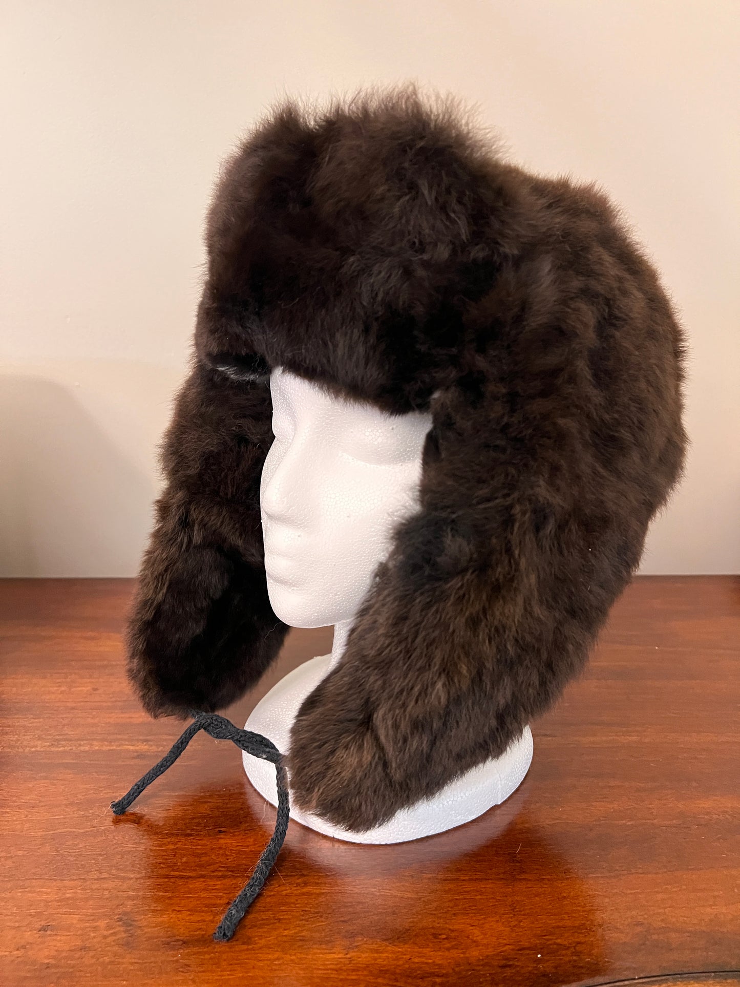 Luxury Peruvian Alpaca Fur Trapper Hat.
