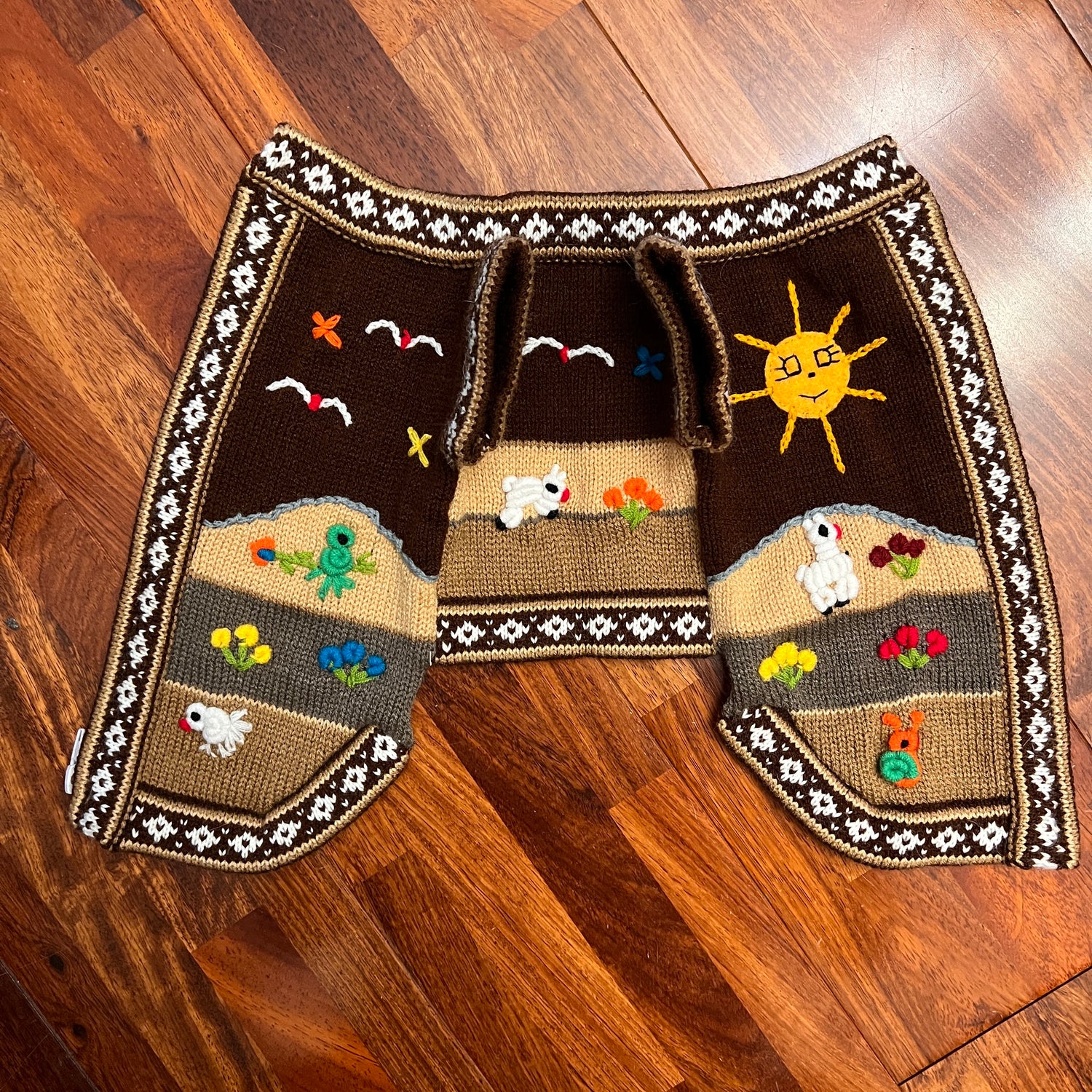 Cafe Brown size X0 handmade sweater for teacups or puppies.