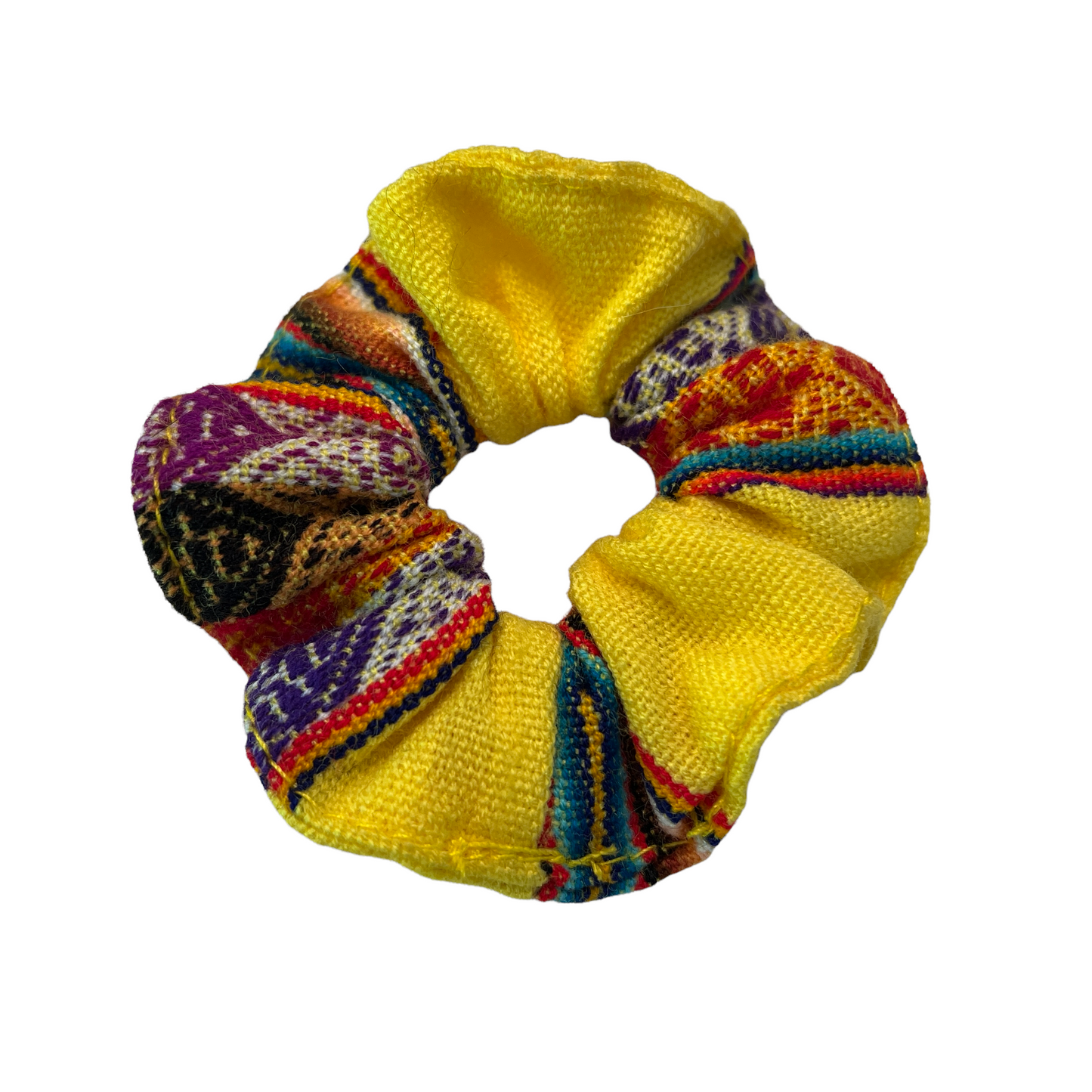 Traditional Handmade Peruvian Manta Scrunchies