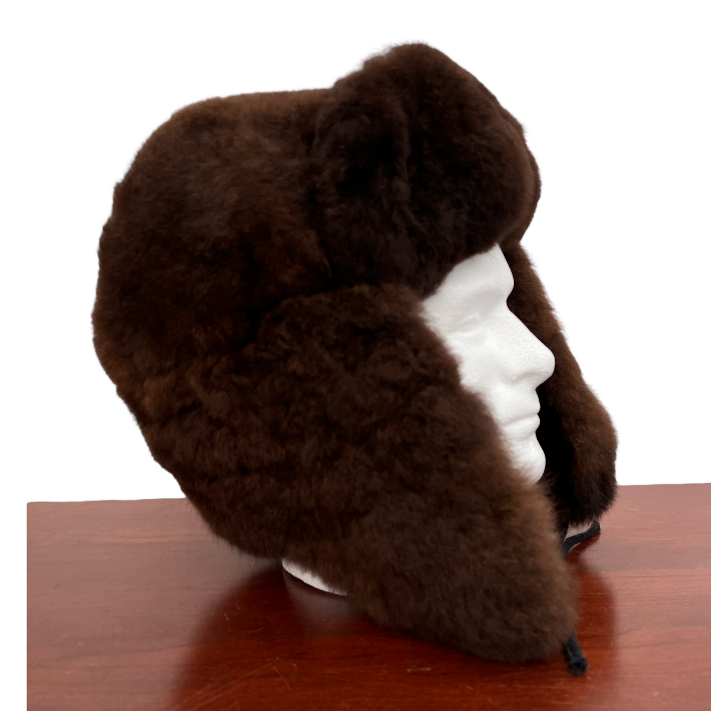 Luxury Peruvian Alpaca Fur Trapper Hat.