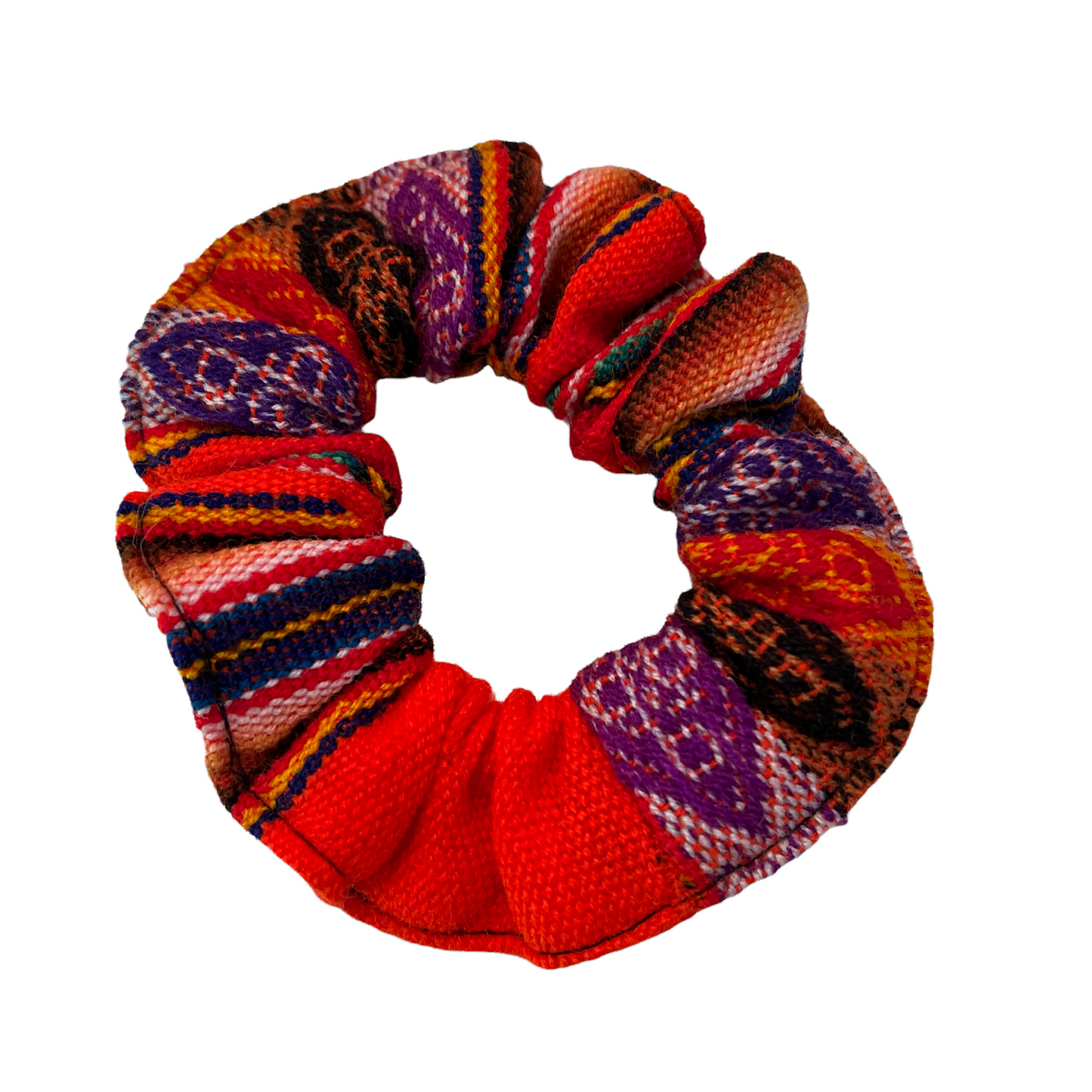 Traditional Handmade Peruvian Manta Scrunchies
