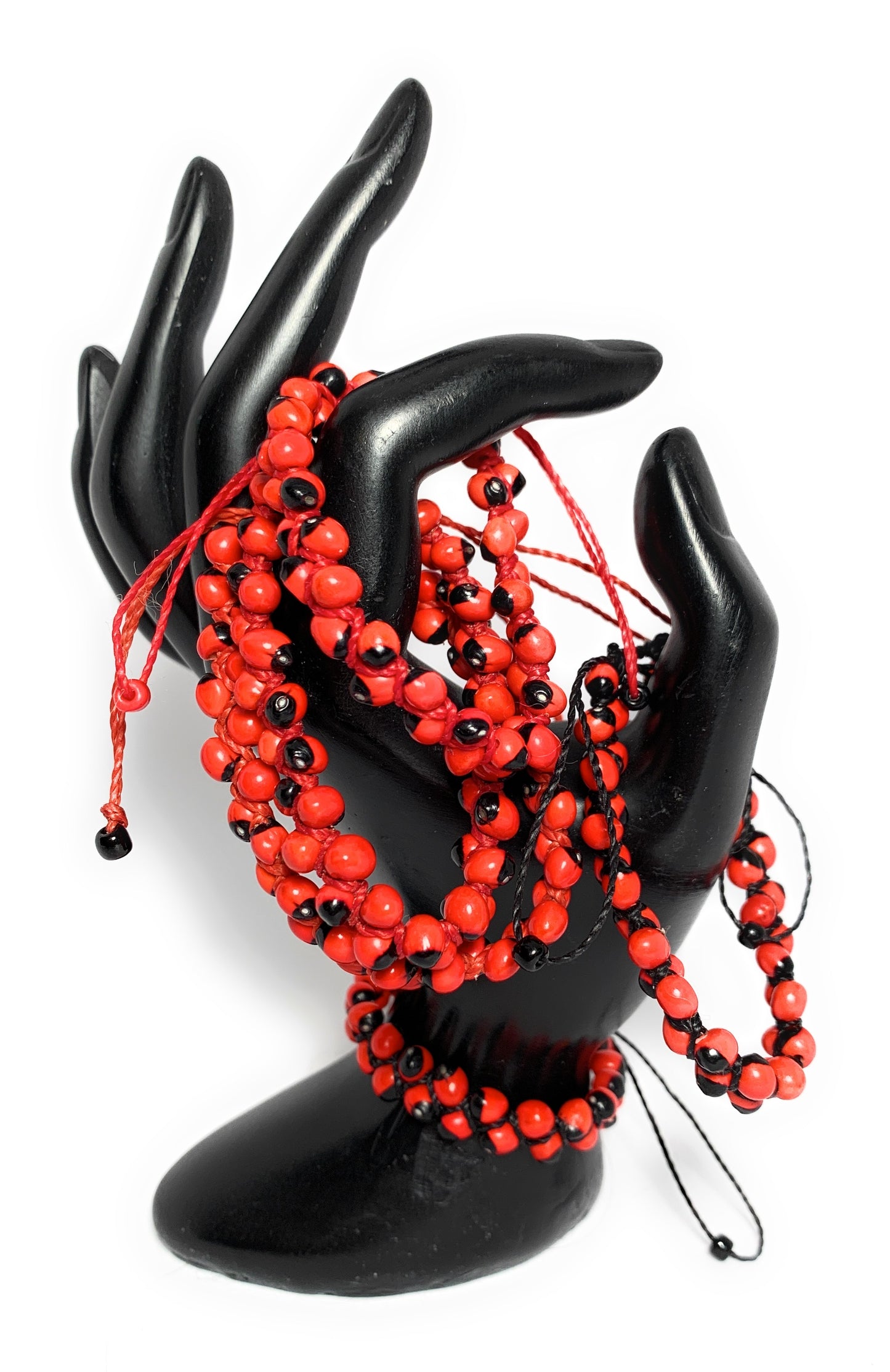 Handmade Peruvian Huayruro seed, good luck bracelet. - Peruvian Accent