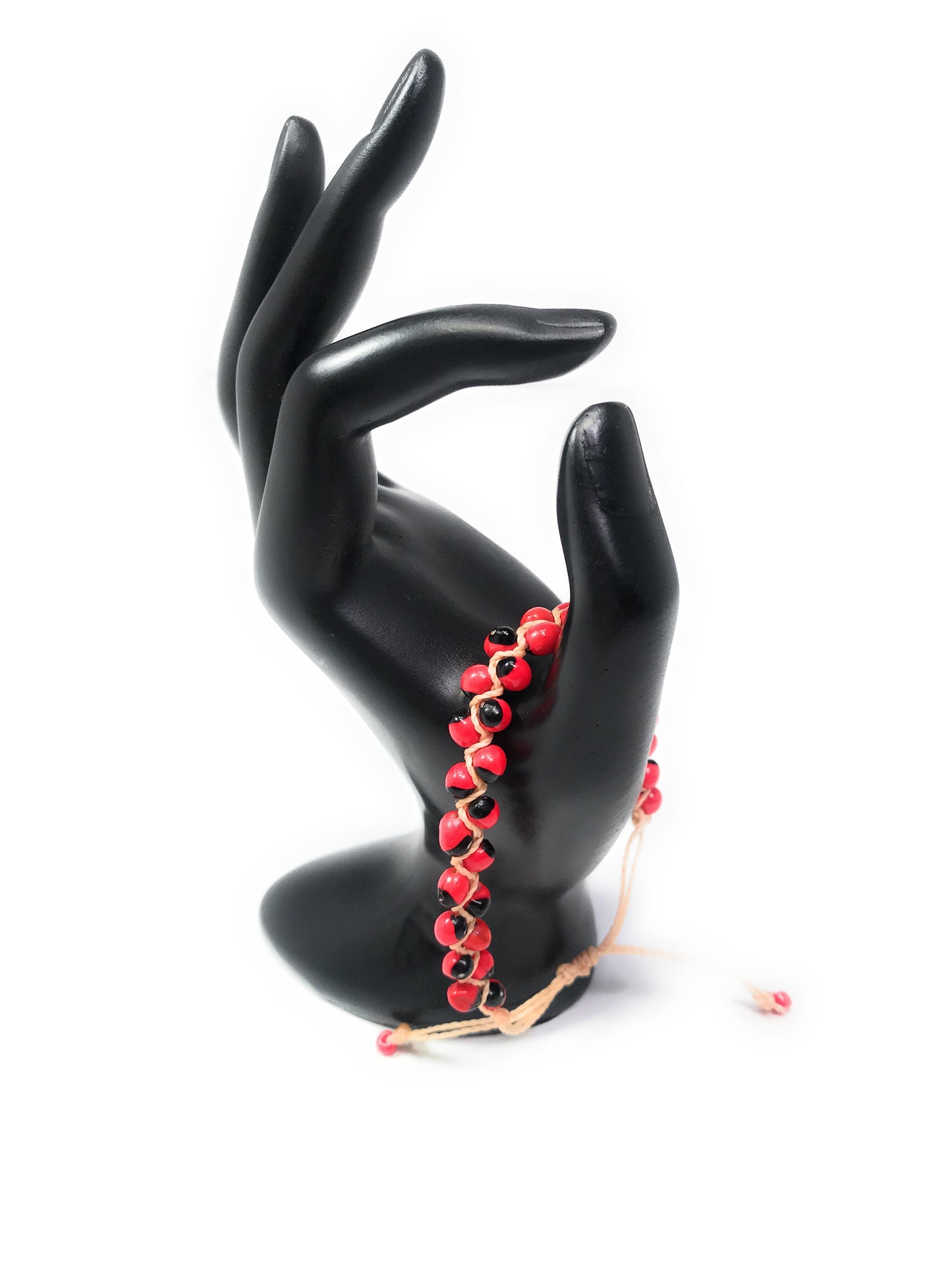 Handmade Peruvian Huayruro seed, good luck bracelet. - Peruvian Accent