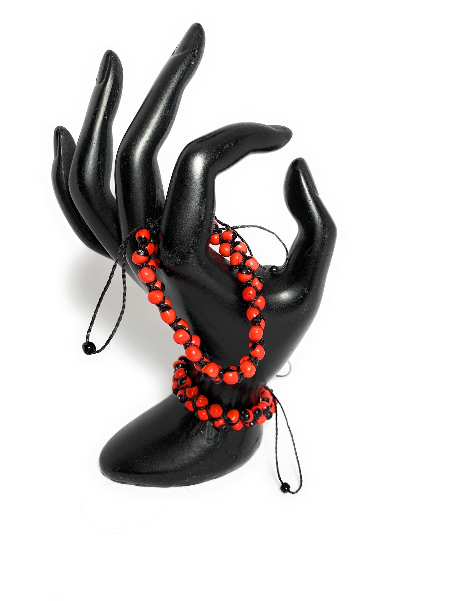 Handmade Peruvian Huayruro seed, good luck bracelet. - Peruvian Accent