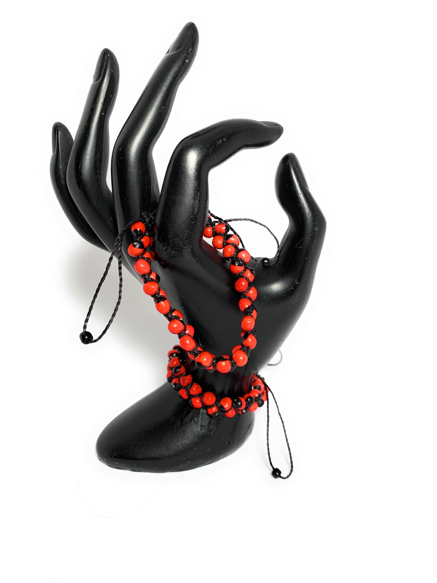 Handmade Peruvian Huayruro seed, good luck bracelet. - Peruvian Accent