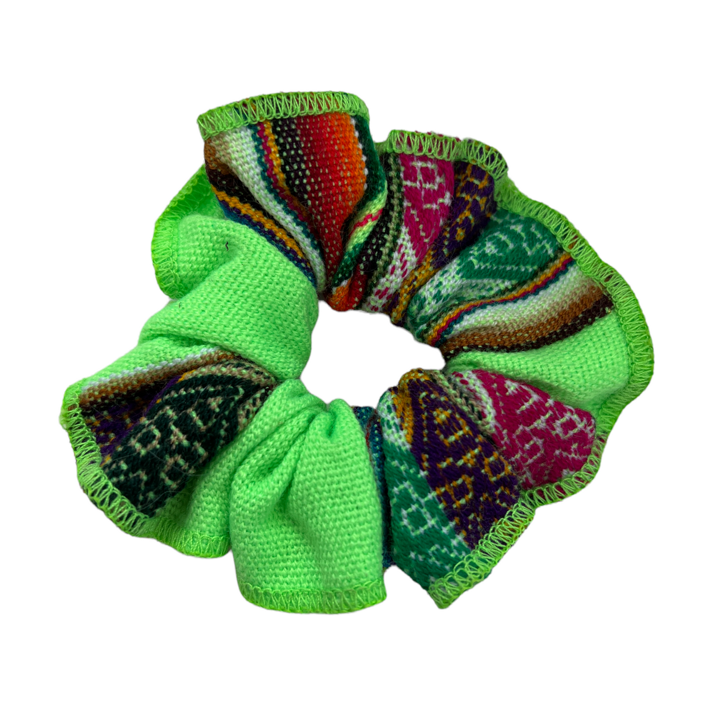 Traditional Handmade Peruvian Manta Scrunchies