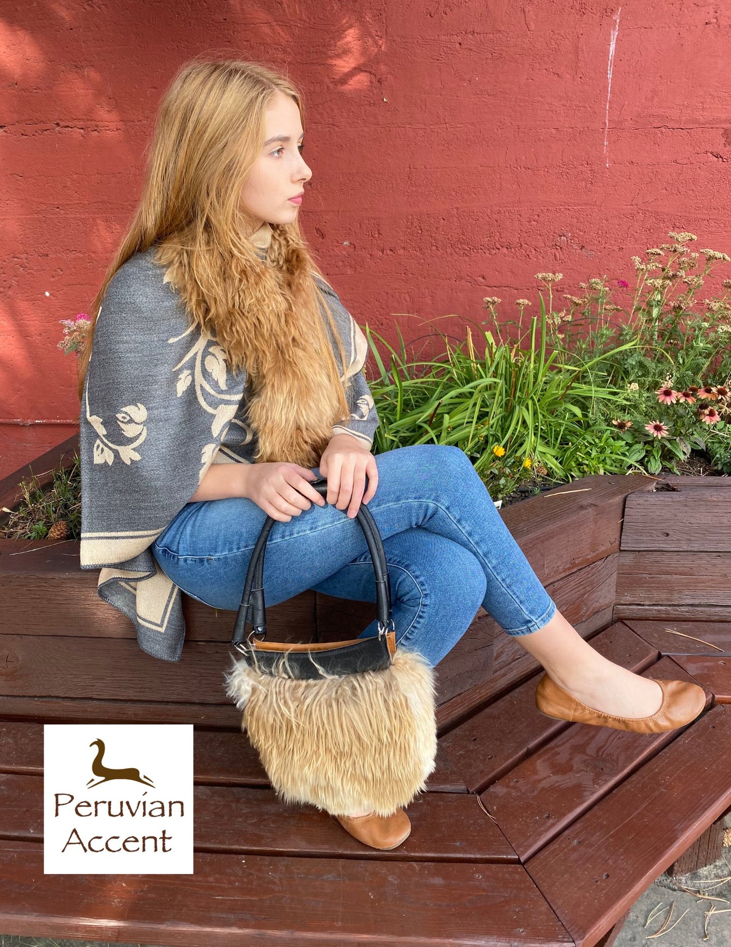 Handmade Suri Alpaca Fur purses.