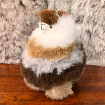 Large handmade Fur Alpaca (Striped)