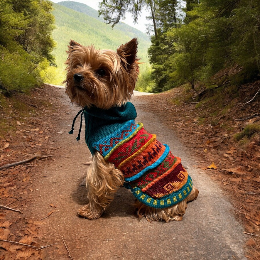 JADE color, Alpaca Luxury Dog HOODIE