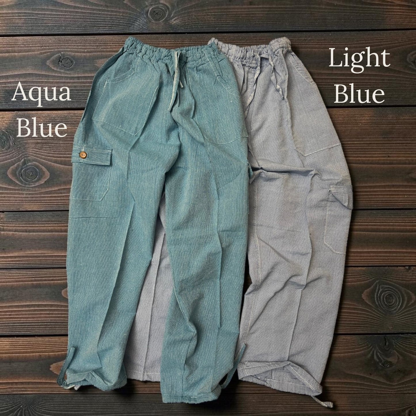 Luxury Solid Color Boho Harem Pants | Peruvian Pima Cotton Resort & Beach Pants for Women