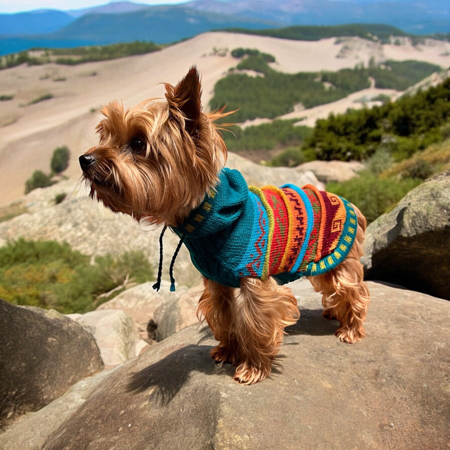 JADE color, Alpaca Luxury Dog HOODIE