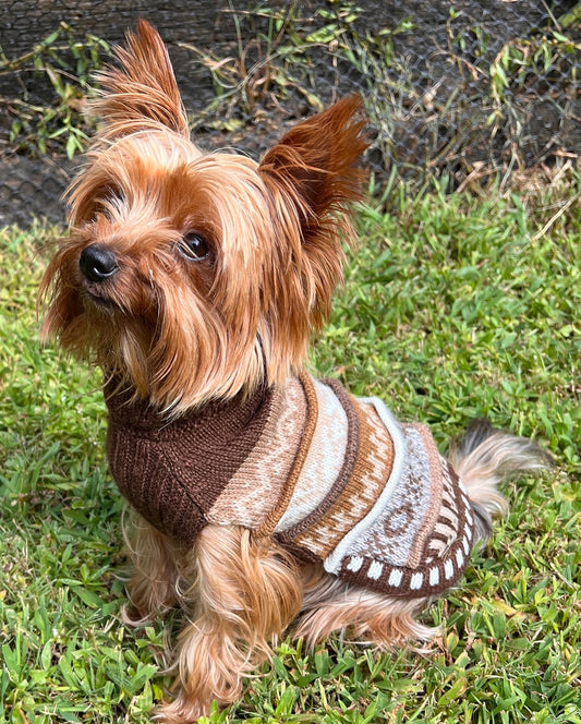 CAFE BROWN NAZCA Alpaca sweater 1.5 lbs - 40 lbs.