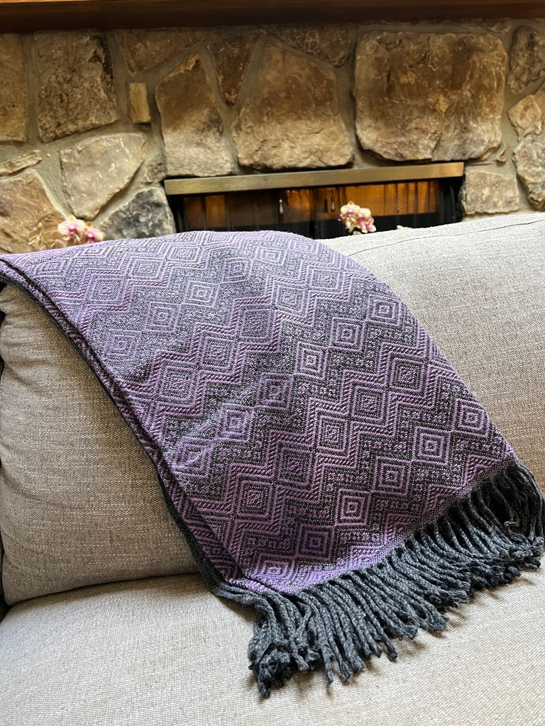 Royal Purple Alpaca blanket.