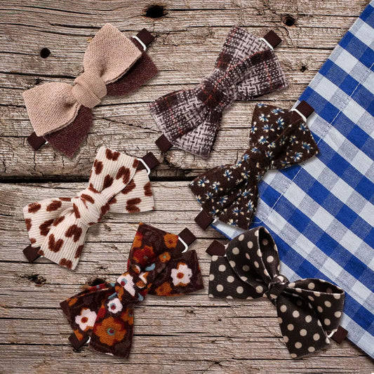 CAFE COLLECTION dog bows with strap.
