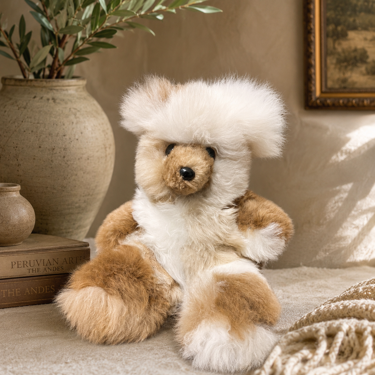 Handmade baby Alpaca fur bears