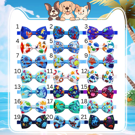 SUMMER STYLIN' dog bows with strap.