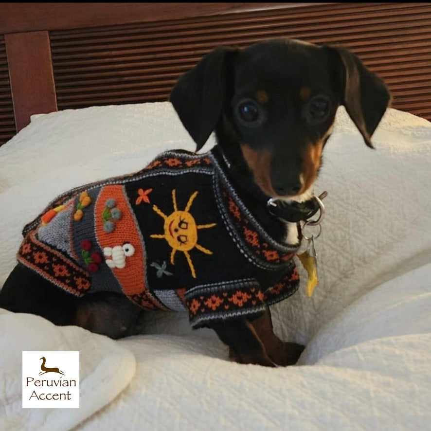 HARLEY COLOR Handmade Peruvian Dog Sweater All Sizes (X0-14)