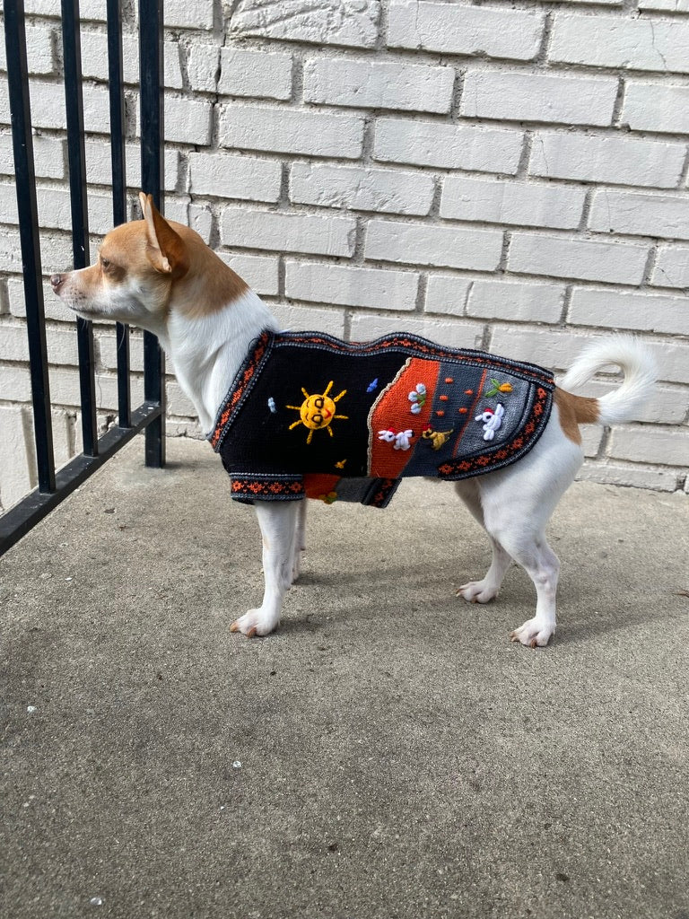 HARLEY COLOR Handmade Peruvian Dog Sweater All Sizes (X0-14)