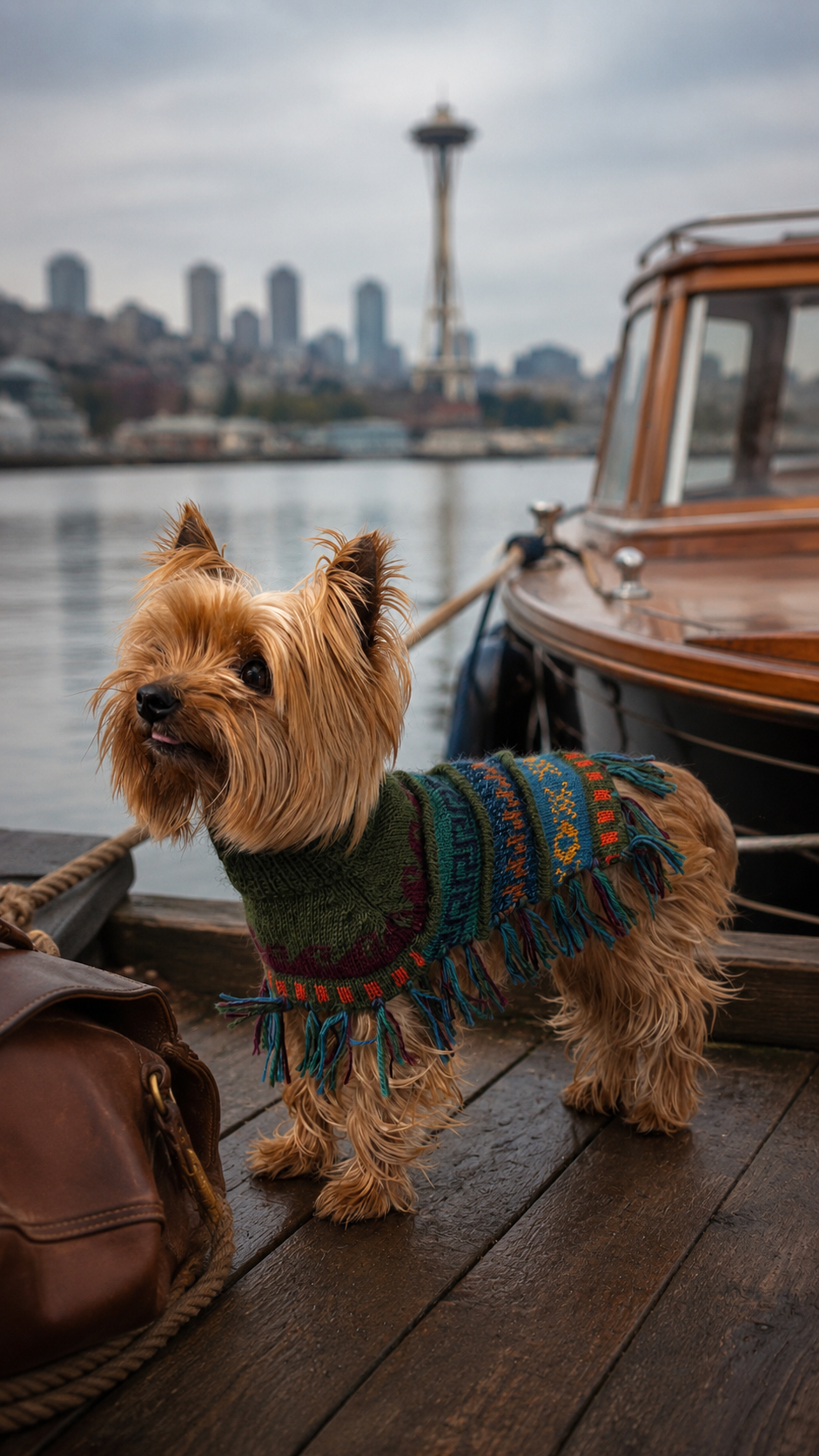 Military Green Alpaca Dog Poncho – Handmade in Peru (Sizes XX0–8)