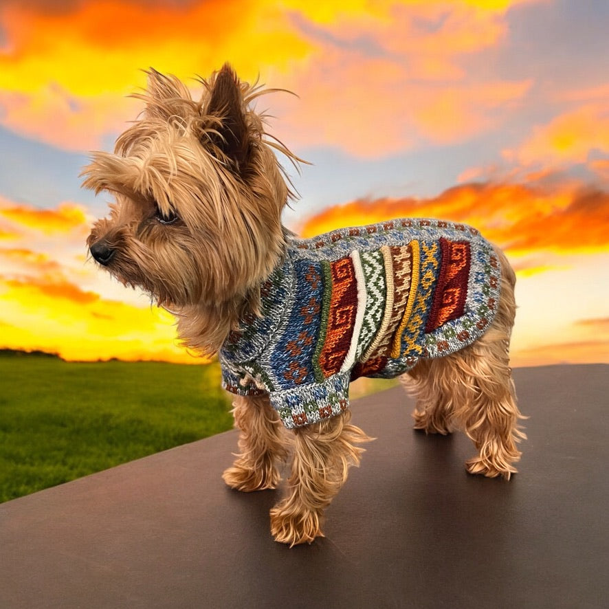 CUSCO style dog sweater