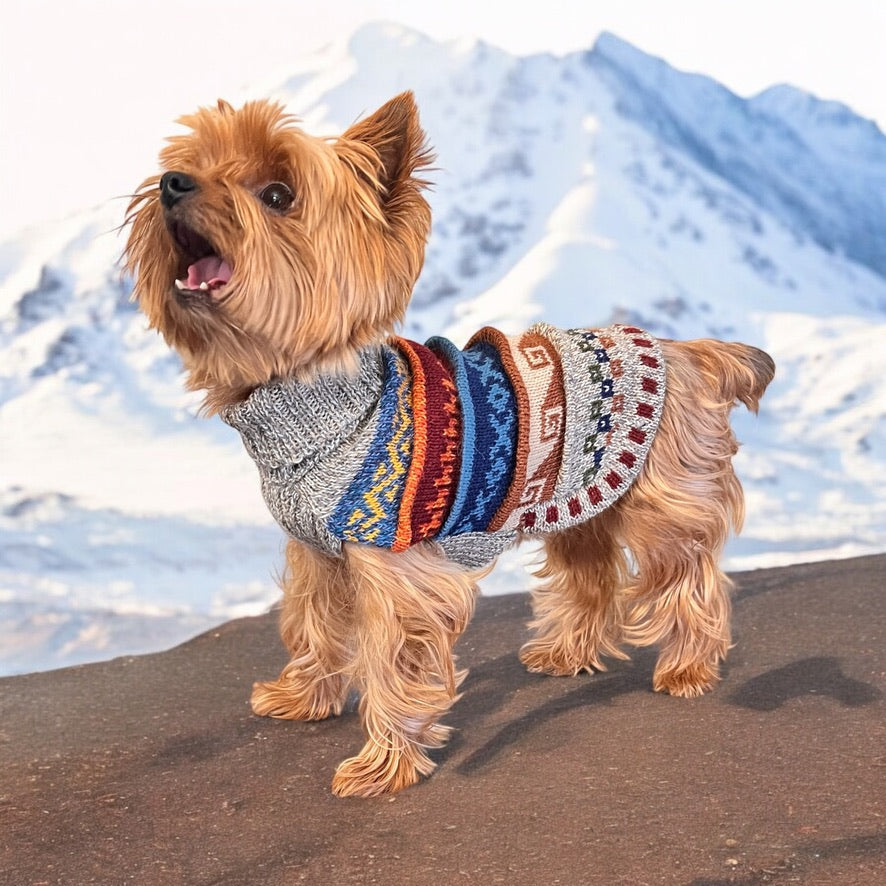 OATMEAL color NAZCA Alpaca sweater for dogs 2lbs - 35 lbs.