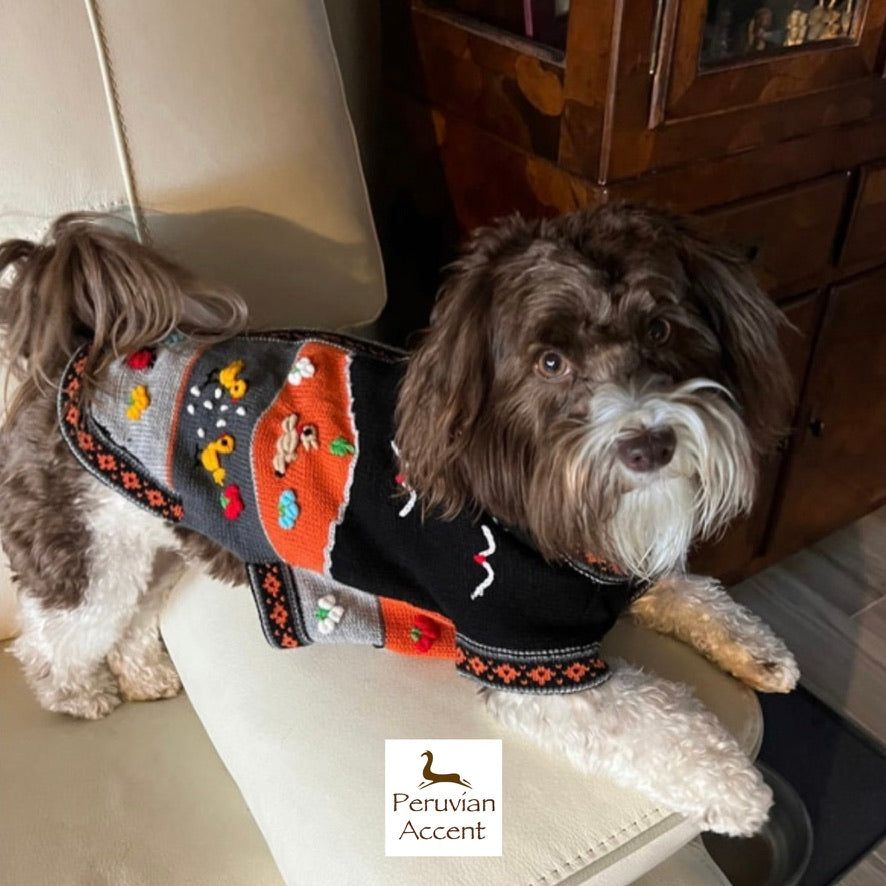 HARLEY COLOR Handmade Peruvian Dog Sweater All Sizes (X0-14)