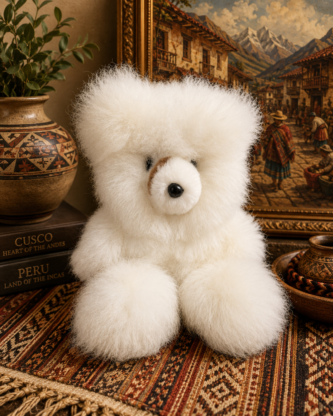 Handmade baby Alpaca fur bears