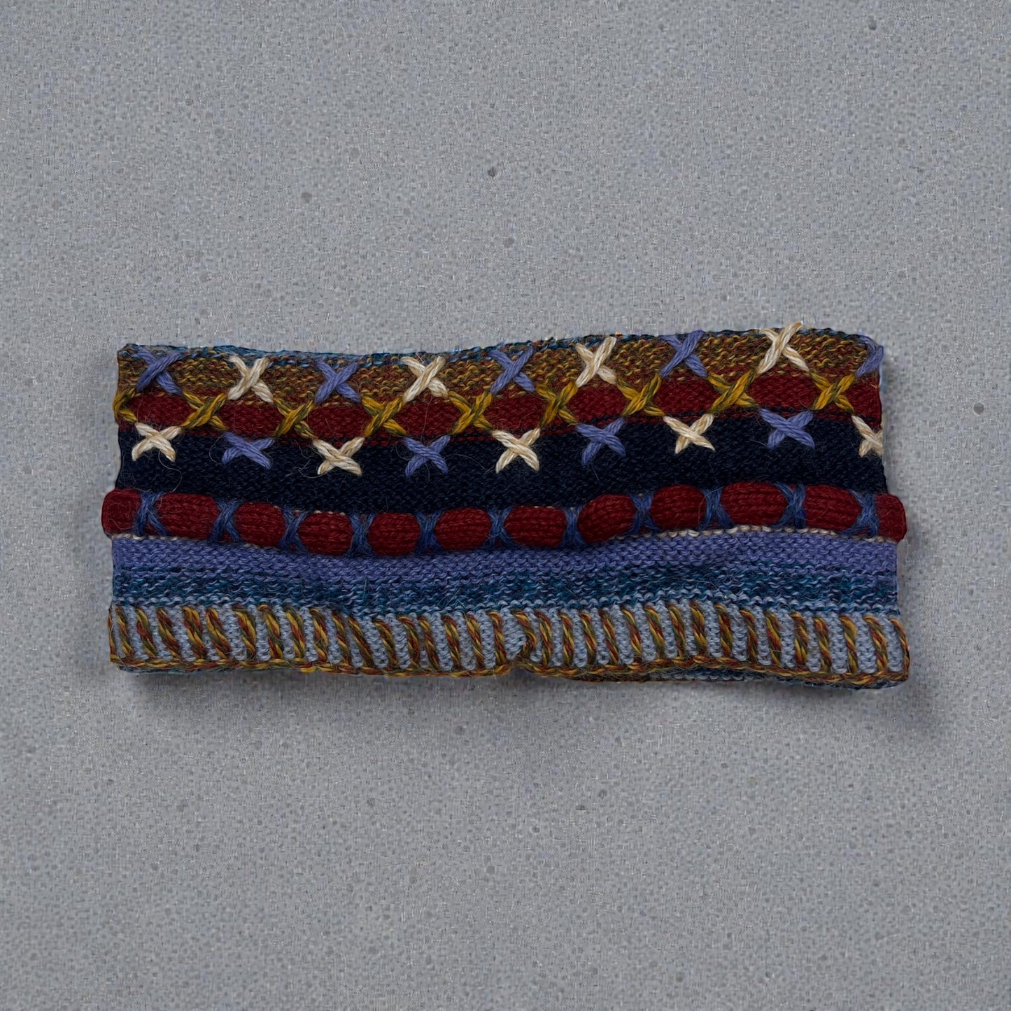 Peruvian Handmade reversible alpaca headbands