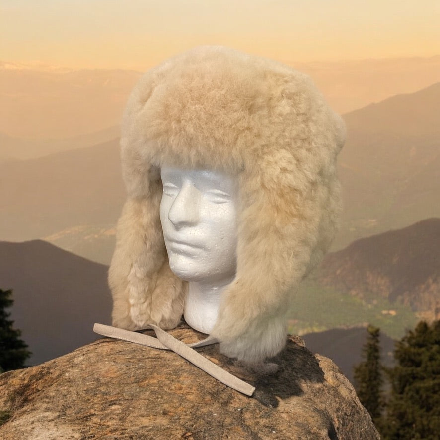 Luxury Peruvian Alpaca Fur Trapper Hat