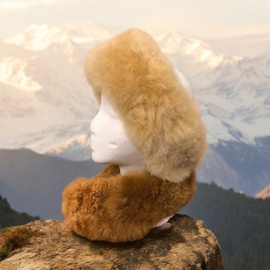 Baby Alpaca Fur Earwarmer and Neck Warmer