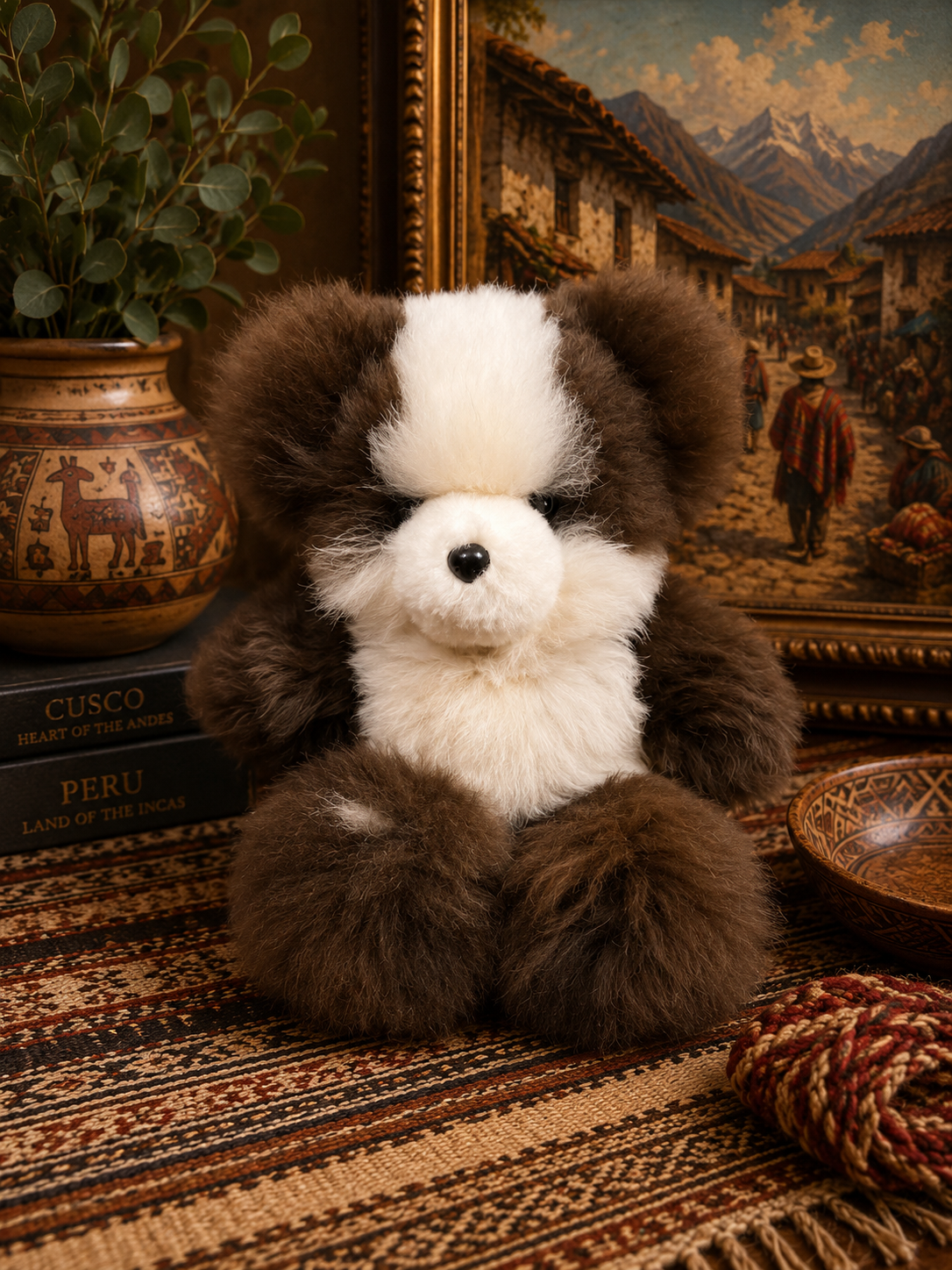 Handmade baby Alpaca fur bears