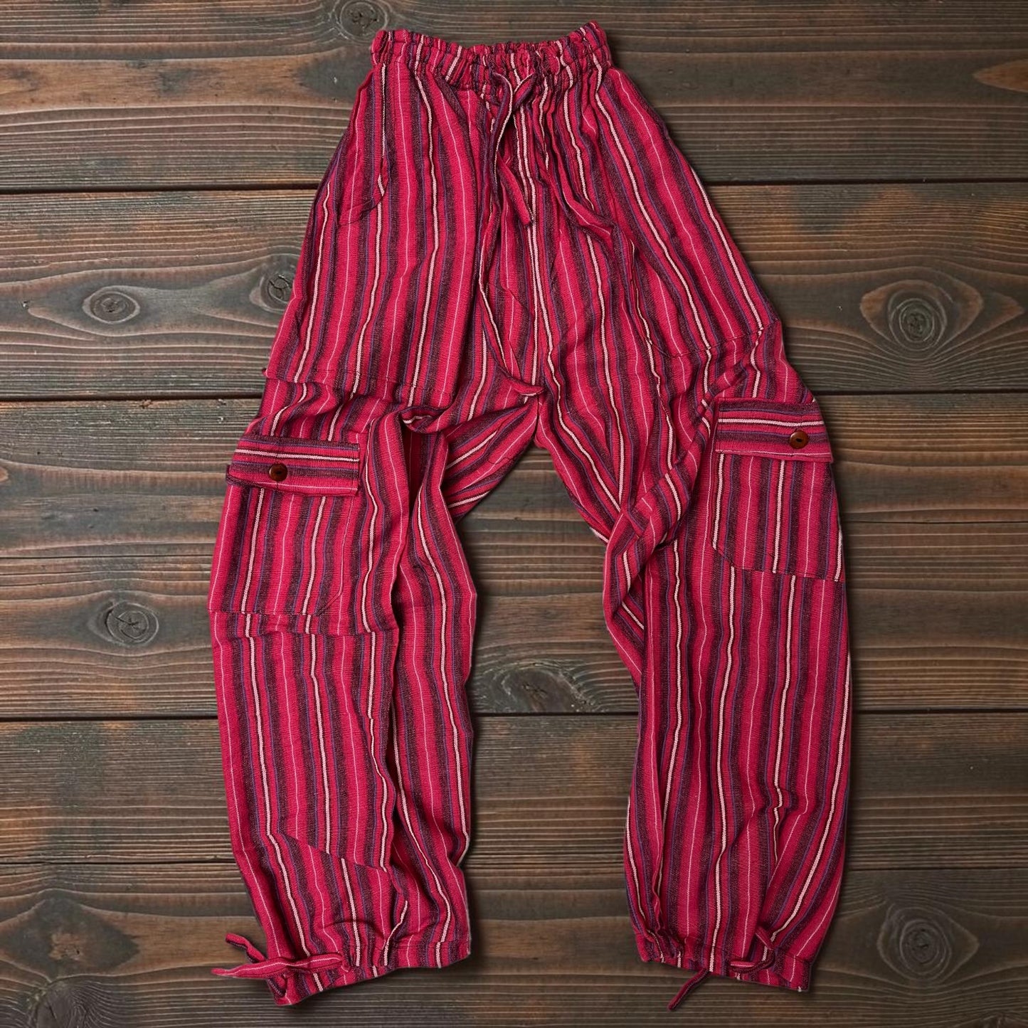 Luxury Boho Resort Harem Pants | Size Large Coastal Lounge Pants