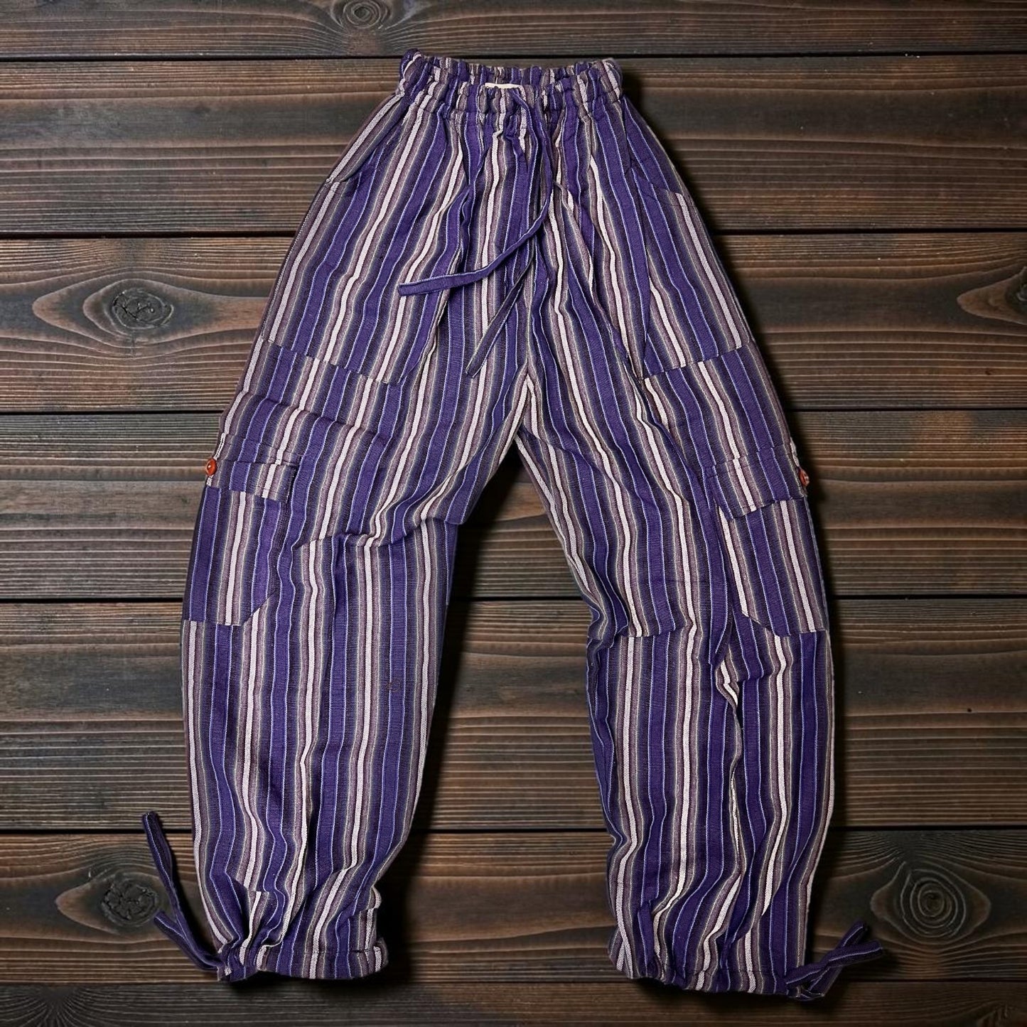 Luxury Boho Resort Harem Pants | Size Medium Coastal Lounge Pants