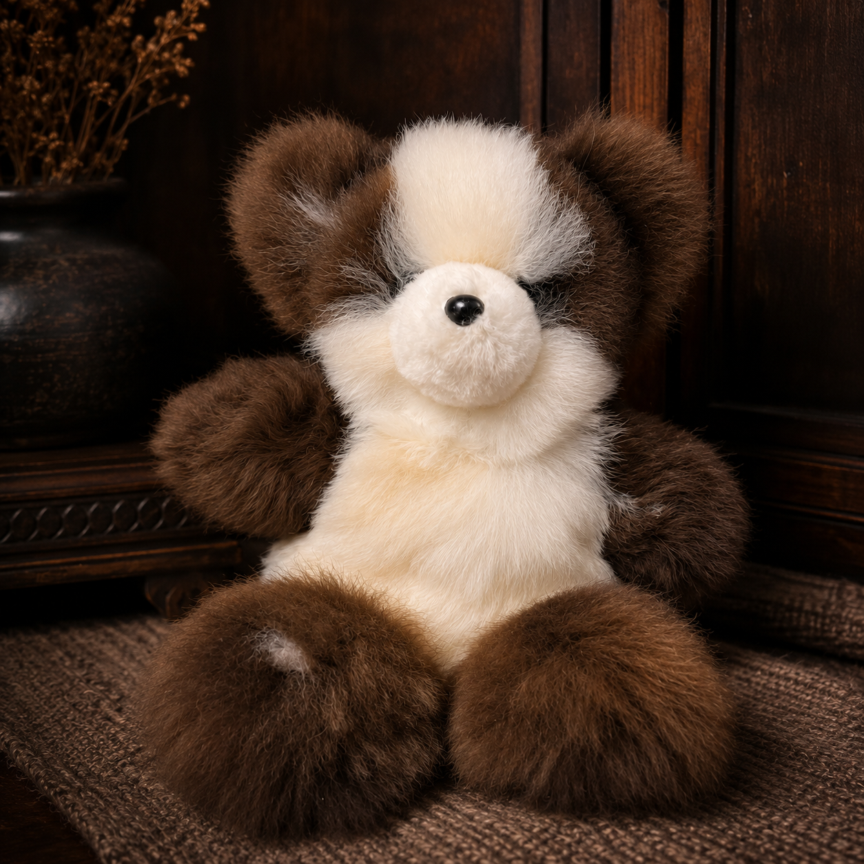 Handmade baby Alpaca fur bears